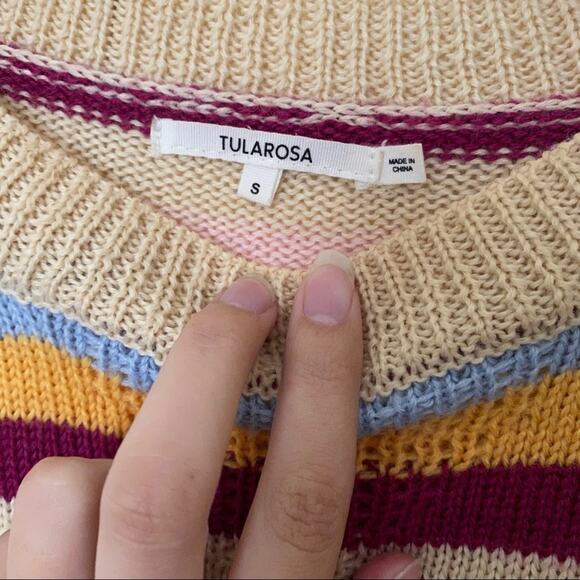 Tularosa Sunburst Stripe Kokomo Crewneck Sweater Small - Picture 4 of 8